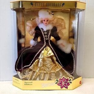 Happy Holidays 1996 Barbie Doll Special Edition 15646 Mattel BOX NEVER OPENED!